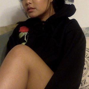 Black Hoodie w/ Rose